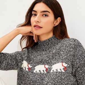 🧣Polar Bear Mock Neck Sweater